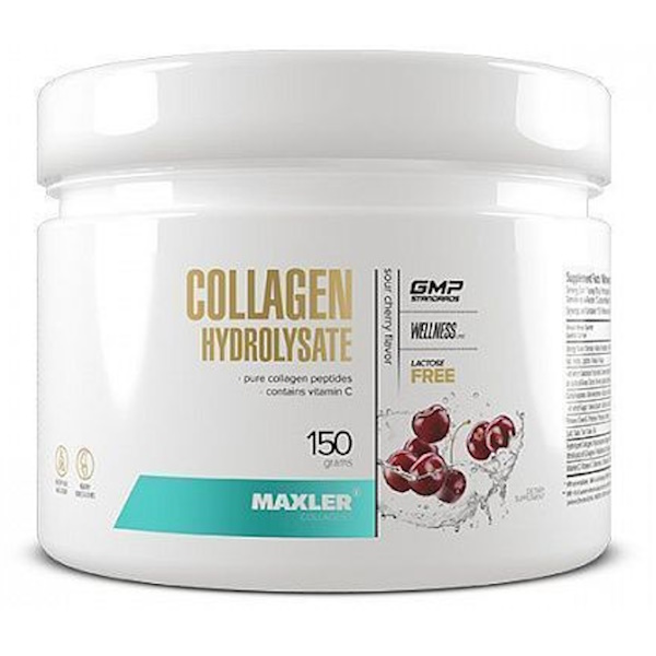 Collagen Hydrolysate, 150 г вишня, Maxler